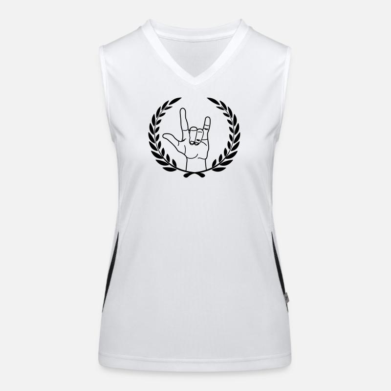 Respect du geste de la main Débardeur respirant contrasté Femme