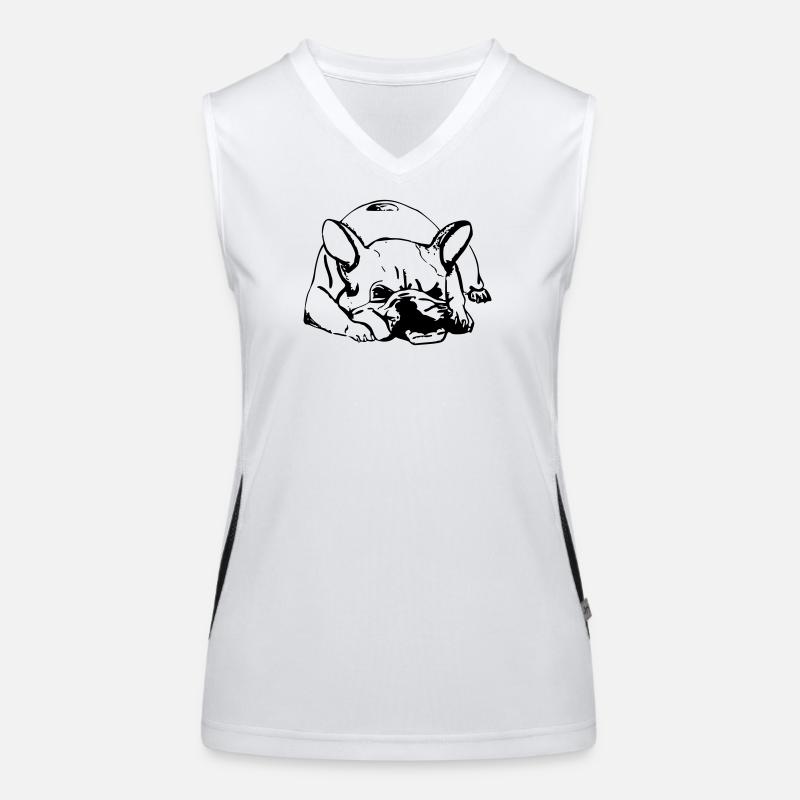 Mauritius - Women's Functional Contrast Tank Top - white/black