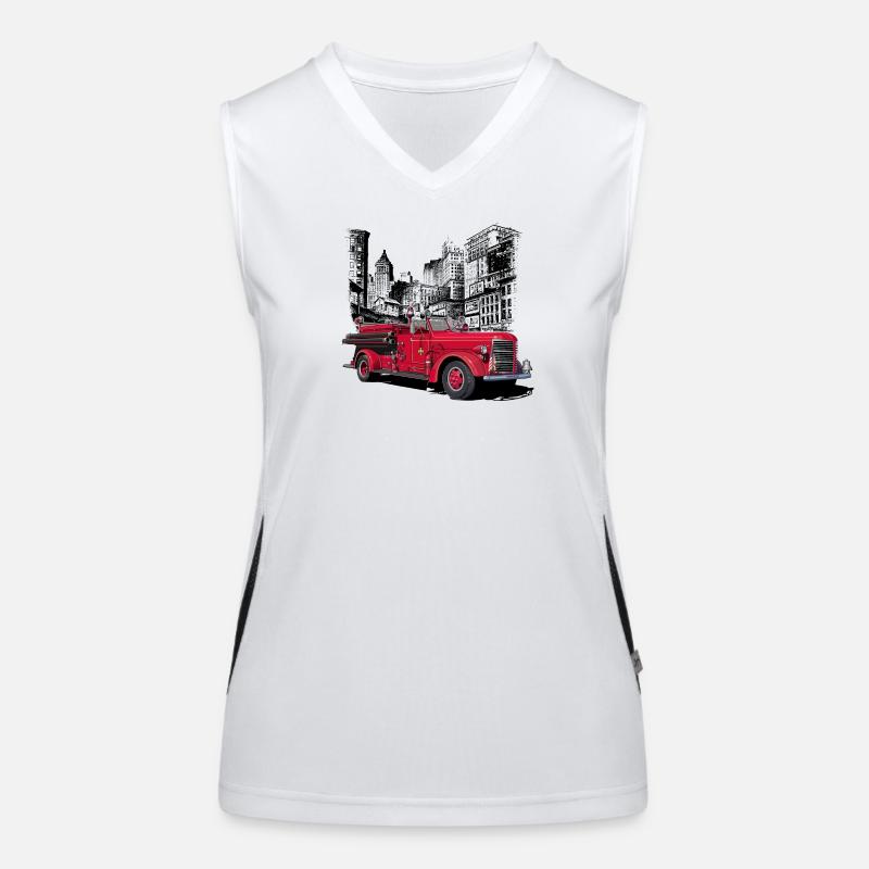 Fire engine New York 1930 Women's Functional Contrast Tank Top