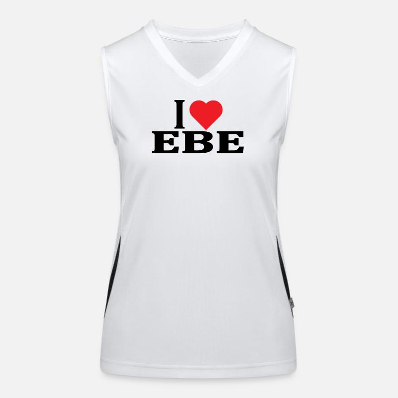 T-Shirt Ich liebe Ebe T-Shirt Geschenkidee Funktionelles Kontrast-Tank Top für Frauen