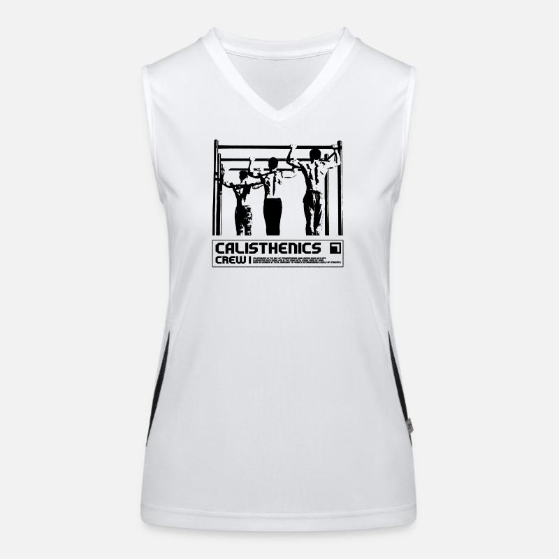 Calisthenics Crew Synchron Pull-Up Design Funktionelles Kontrast-Tank Top für Frauen