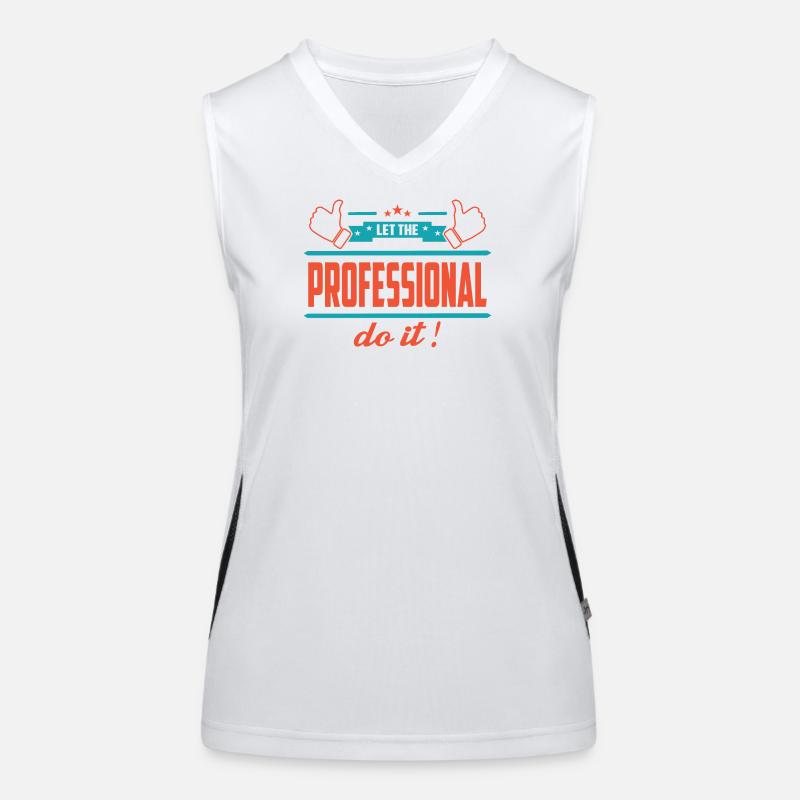 Lass das mal den Profi machen Funktionelles Kontrast-Tank Top für Frauen
