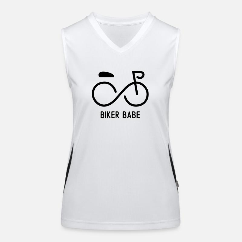 Biker Babe Débardeur respirant contrasté Femme