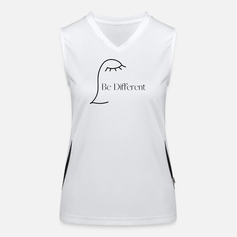 Anders sein als andere Funktionelles Kontrast-Tank Top für Frauen