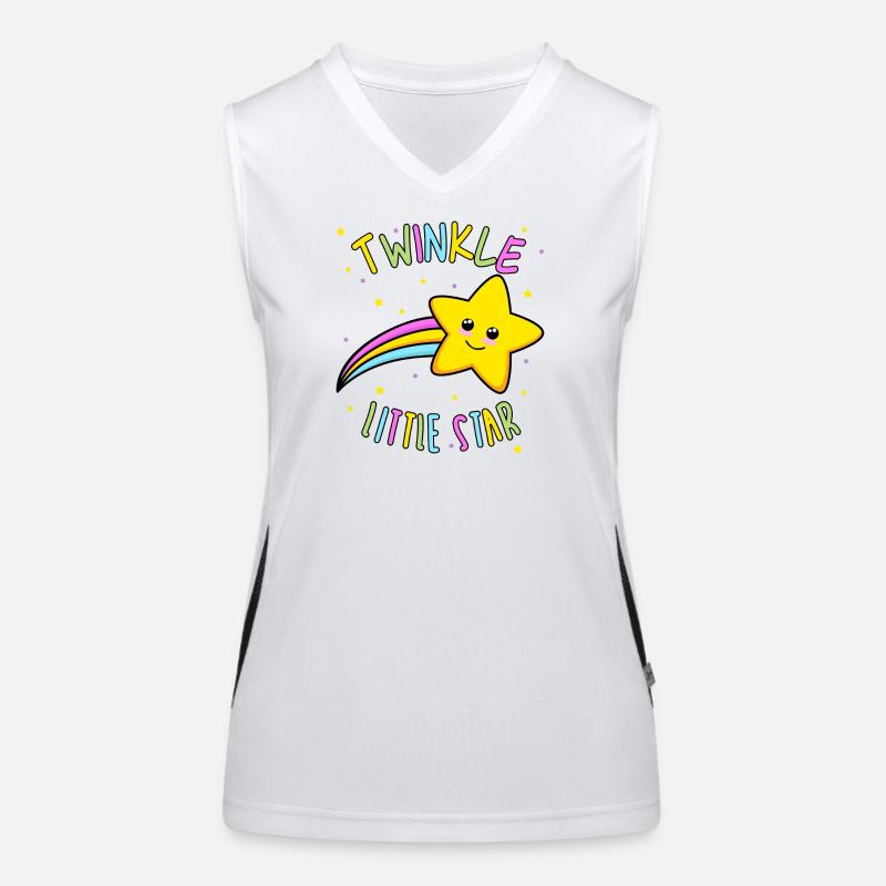 Twinkle Little Star Rainbow Women's Functional Contrast Tank Top
