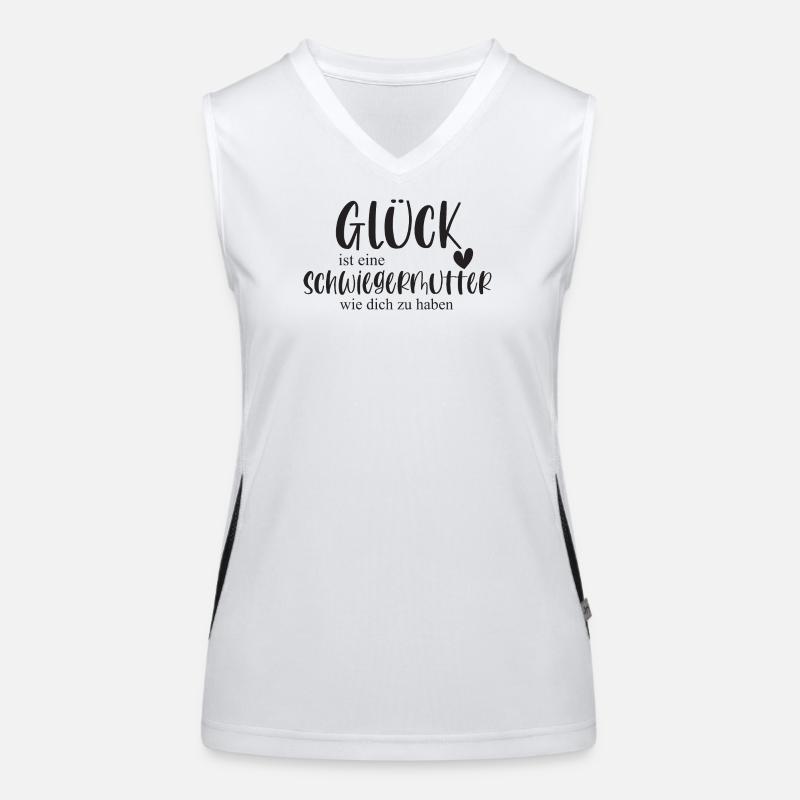Schwiegermutter Schwiegermama Geschenk Danke Funktionelles Kontrast-Tank Top für Frauen