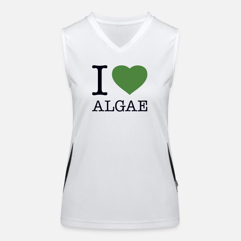 I LOVE ALGAE Algen Funktionelles Kontrast-Tank Top für Frauen