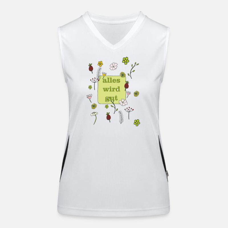 alles wird gut Funktionelles Kontrast-Tank Top für Frauen