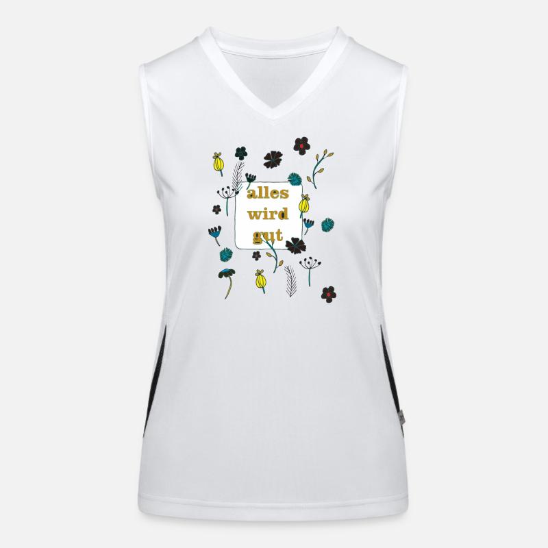 alles wird gut Funktionelles Kontrast-Tank Top für Frauen