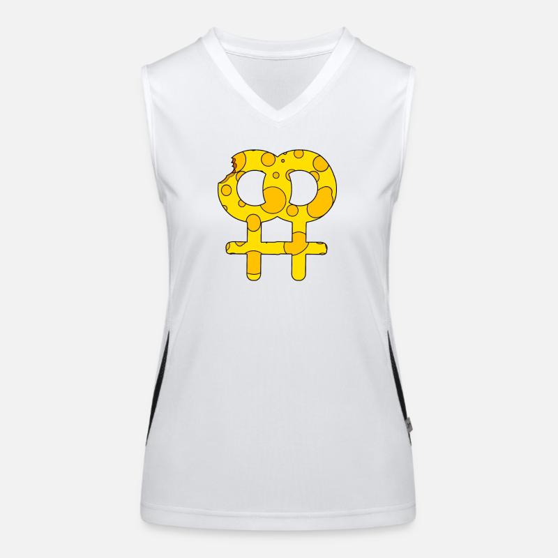 Double Venus symbol Women's Functional Contrast Tank Top