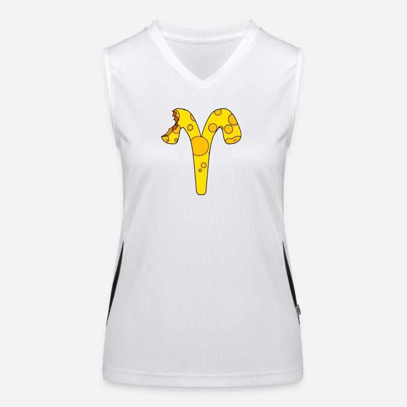 Sternzeichen Widder Funktionelles Kontrast-Tank Top für Frauen