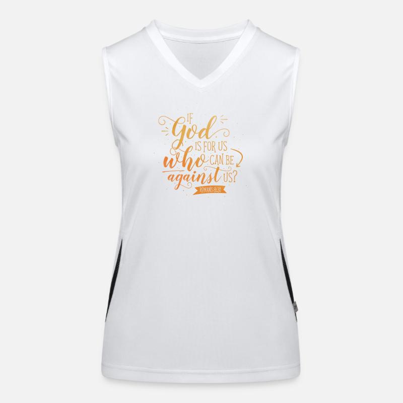 If God is for us Women's Functional Contrast Tank Top