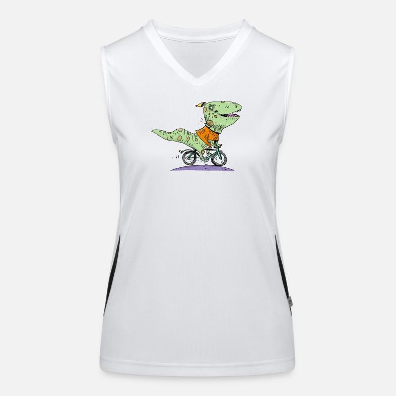 Saurier Funktionelles Kontrast-Tank Top für Frauen