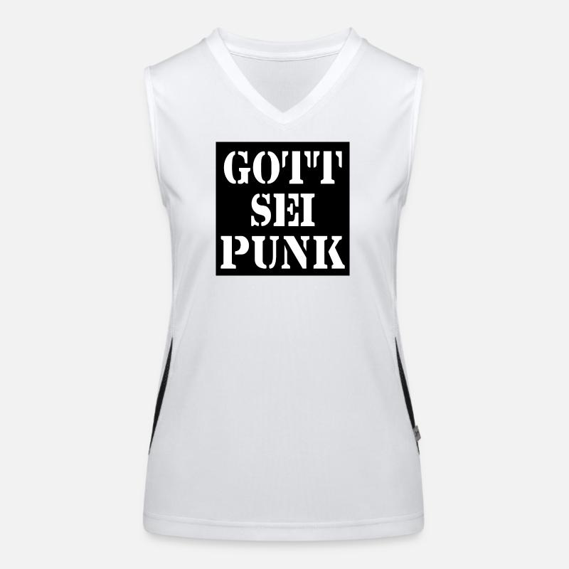 Gott sei Punk Funktionelles Kontrast-Tank Top für Frauen