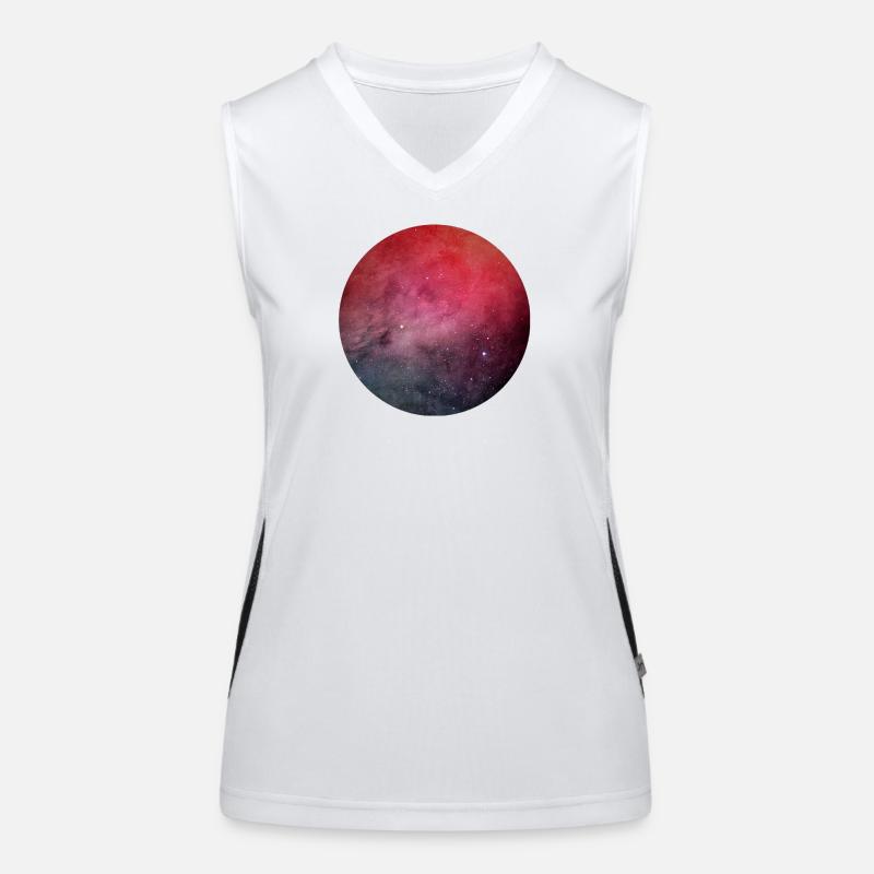 Jeu galactique de couleurs sur coton Débardeur respirant contrasté Femme