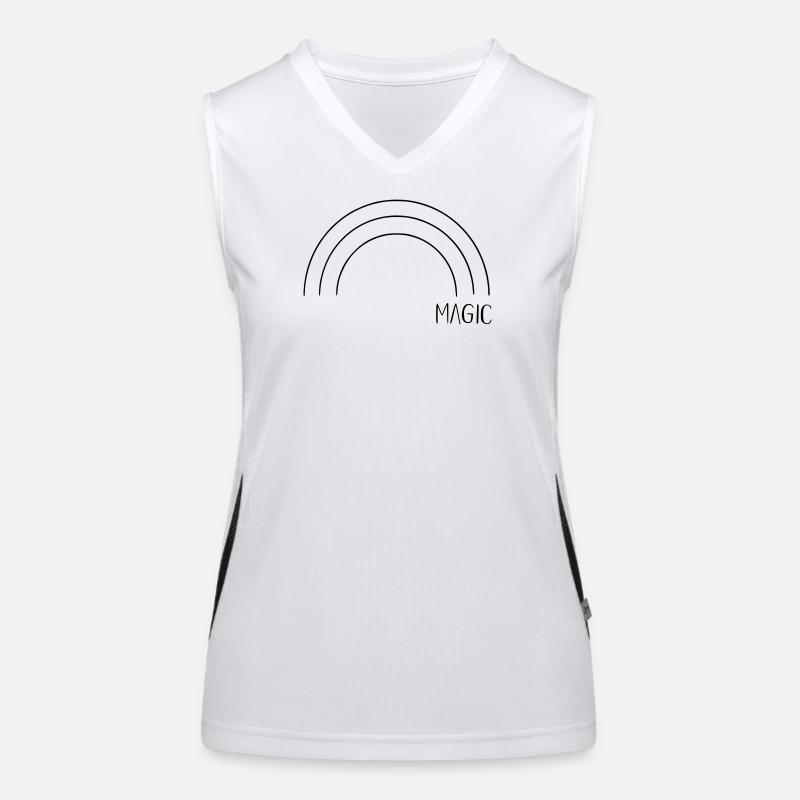 Magic Regenbogen Funktionelles Kontrast-Tank Top für Frauen