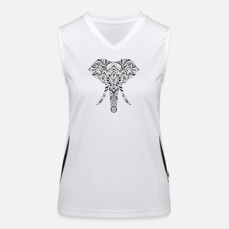 Éléphant graphique Débardeur respirant contrasté Femme