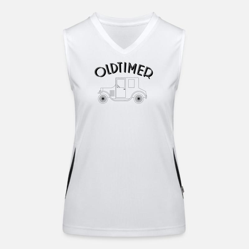 Oldtimer Design - Classic Cars Funktionelles Kontrast-Tank Top für Frauen