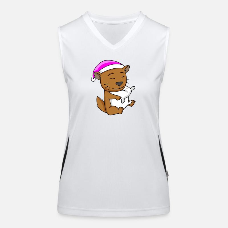 Cat cat breed Somali Women's Functional Contrast Tank Top