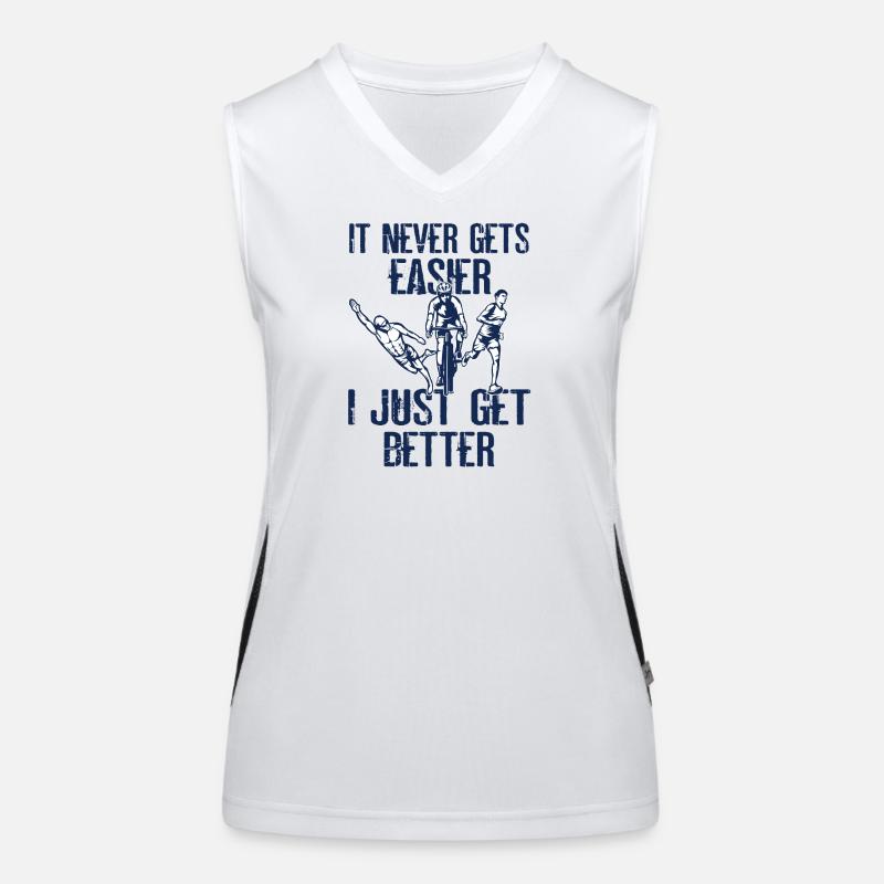 It will never be easier triathlon Women's Functional Contrast Tank Top