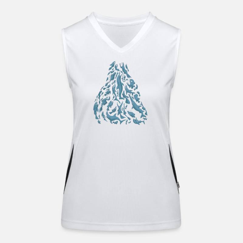 Underwater creatures Women's Functional Contrast Tank Top