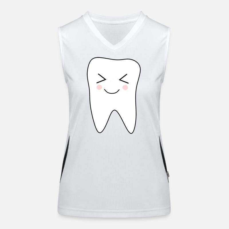 Tooth, Teeth, Dentist Gift Women's Functional Contrast Tank Top