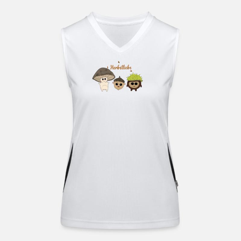 Herbstliebe Funktionelles Kontrast-Tank Top für Frauen