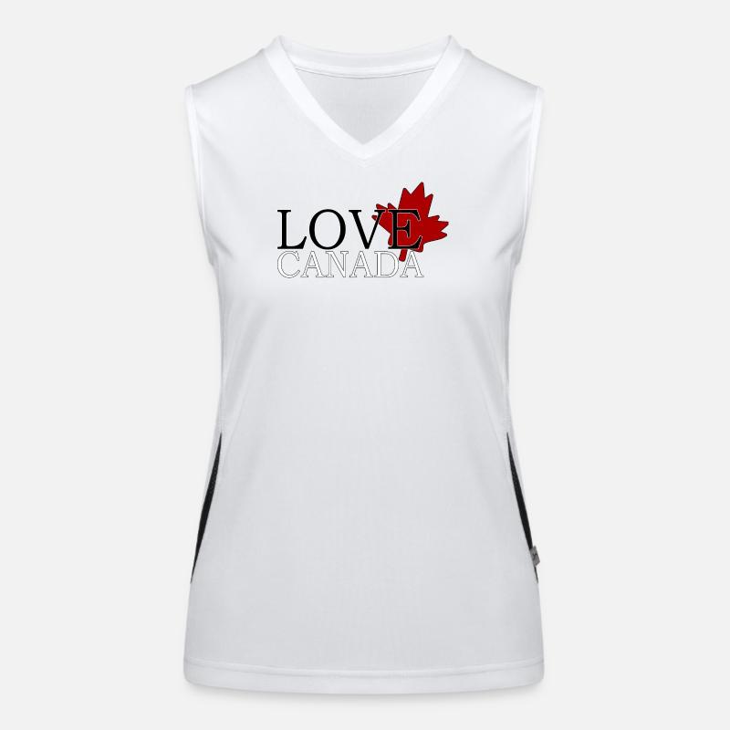 Amour canada Débardeur respirant contrasté Femme