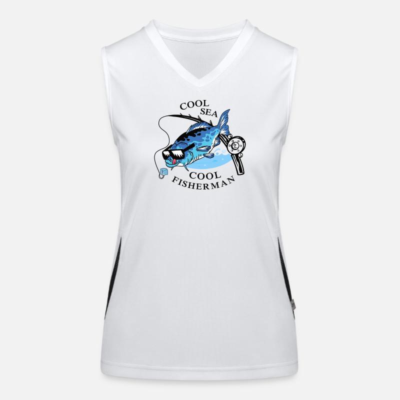 Coole Angler Funktionelles Kontrast-Tank Top für Frauen