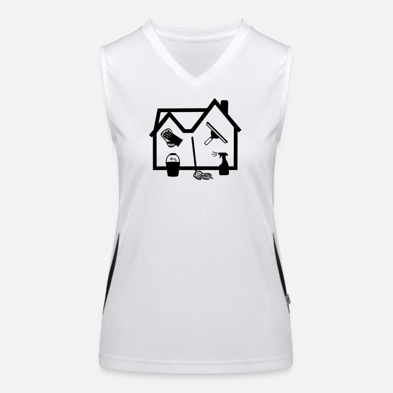 Home Cleaner window cleaner Women's Functional Contrast Tank Top