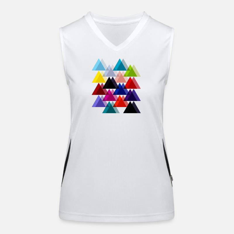 Triangles doubles Débardeur respirant contrasté Femme