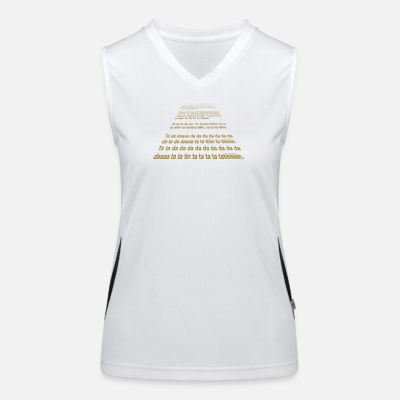 Ta ta da da ta ta tin Débardeur respirant contrasté Femme