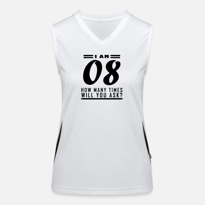Ich bin 8 – 8. Geburtstag Geschenk Funktionelles Kontrast-Tank Top für Frauen
