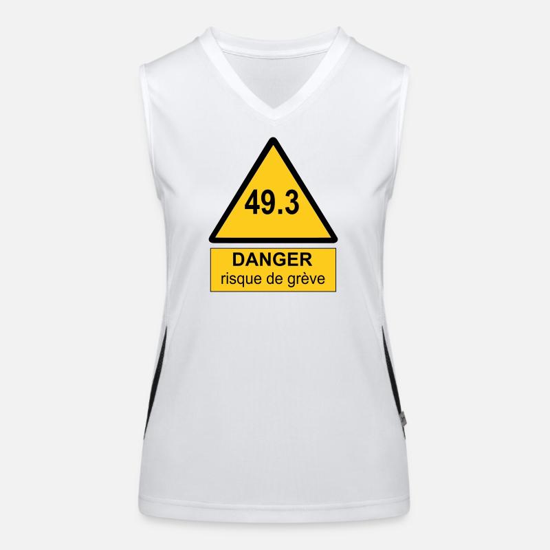 49.3 danger Débardeur respirant contrasté Femme
