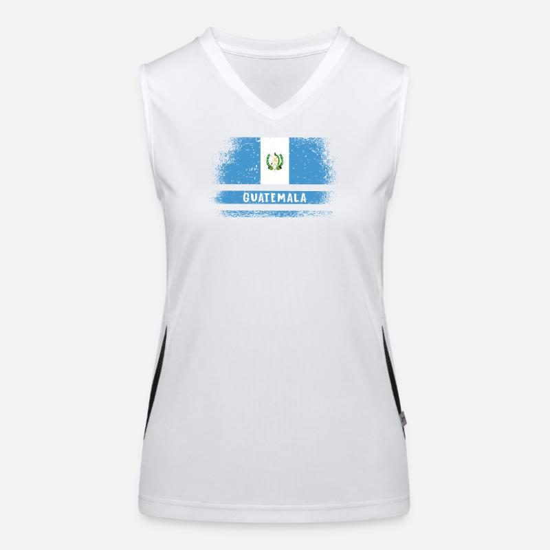 Drapeau du Guatemala Débardeur respirant contrasté Femme