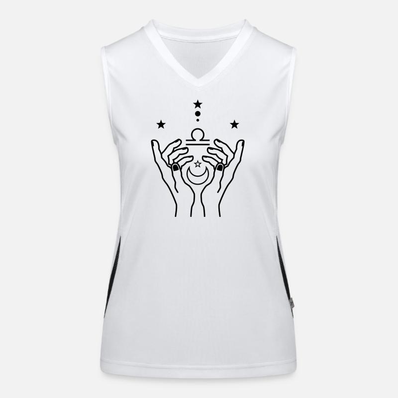 Libra zodiac astrology Women's Functional Contrast Tank Top