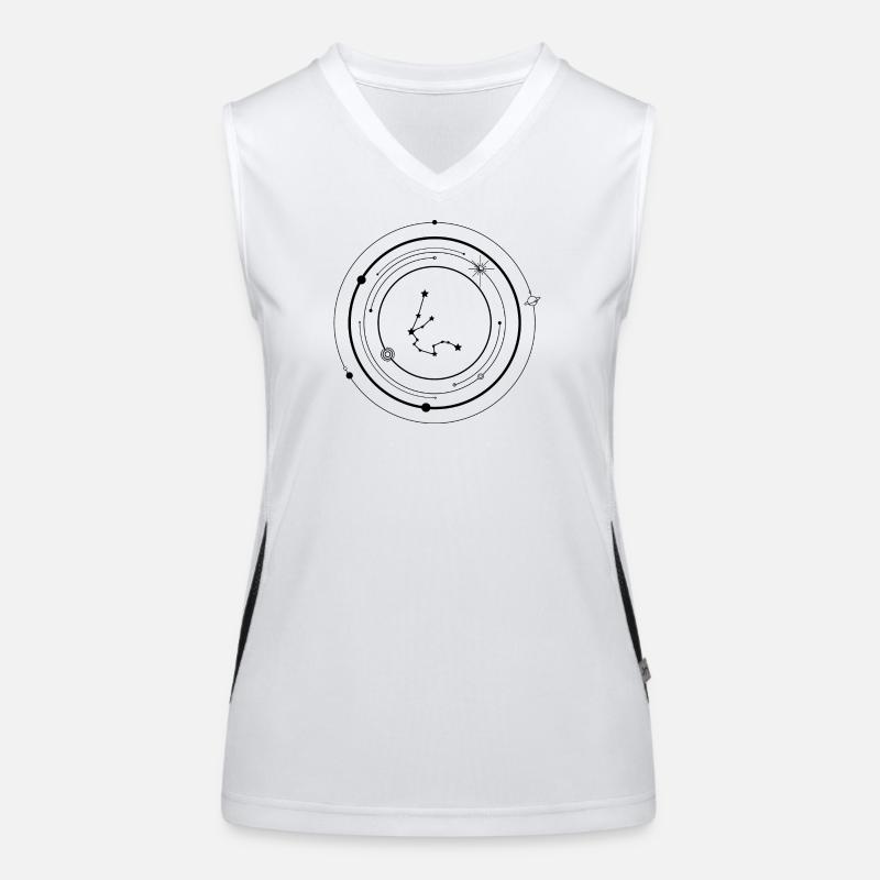 Constellation de points en éclat d’étoile Débardeur respirant contrasté Femme