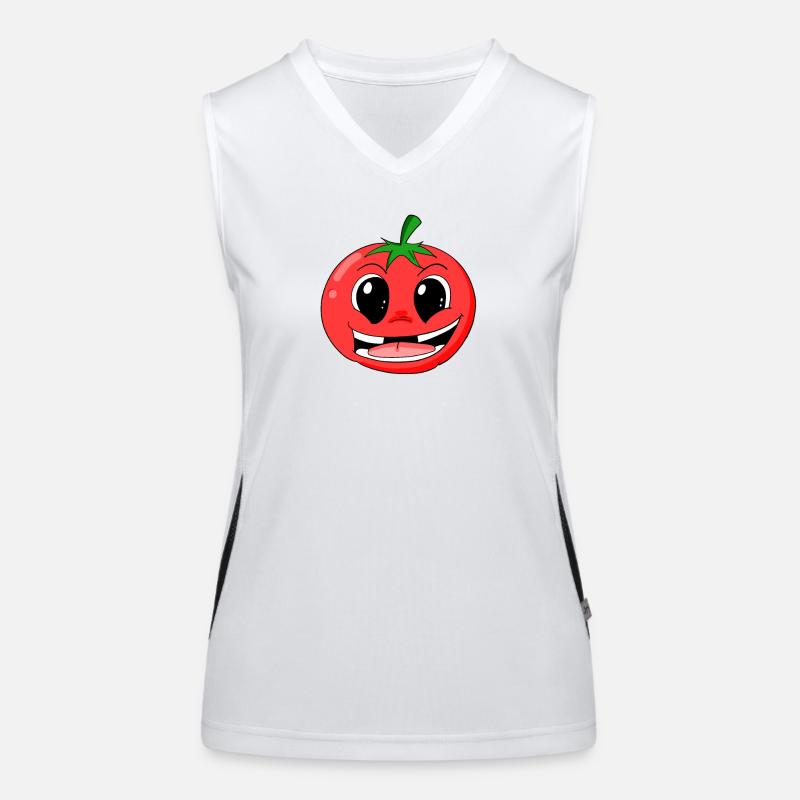 Tomate Débardeur respirant contrasté Femme