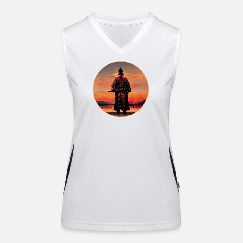 Samurai-Krieger Funktionelles Kontrast-Tank Top für Frauen