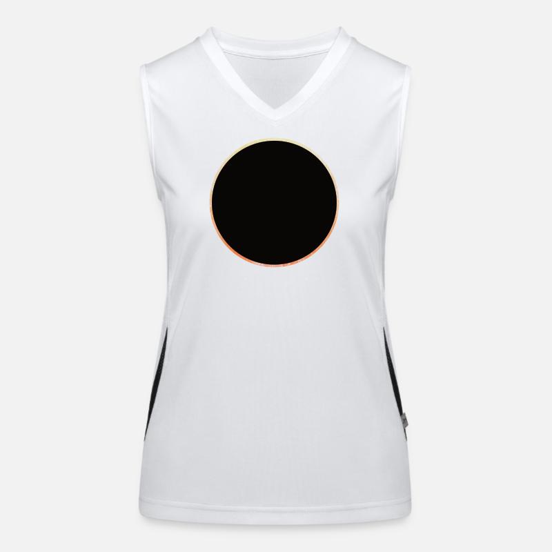 Solar eclipse Women's Functional Contrast Tank Top