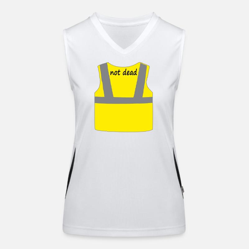 Gilet jaune Débardeur respirant contrasté Femme
