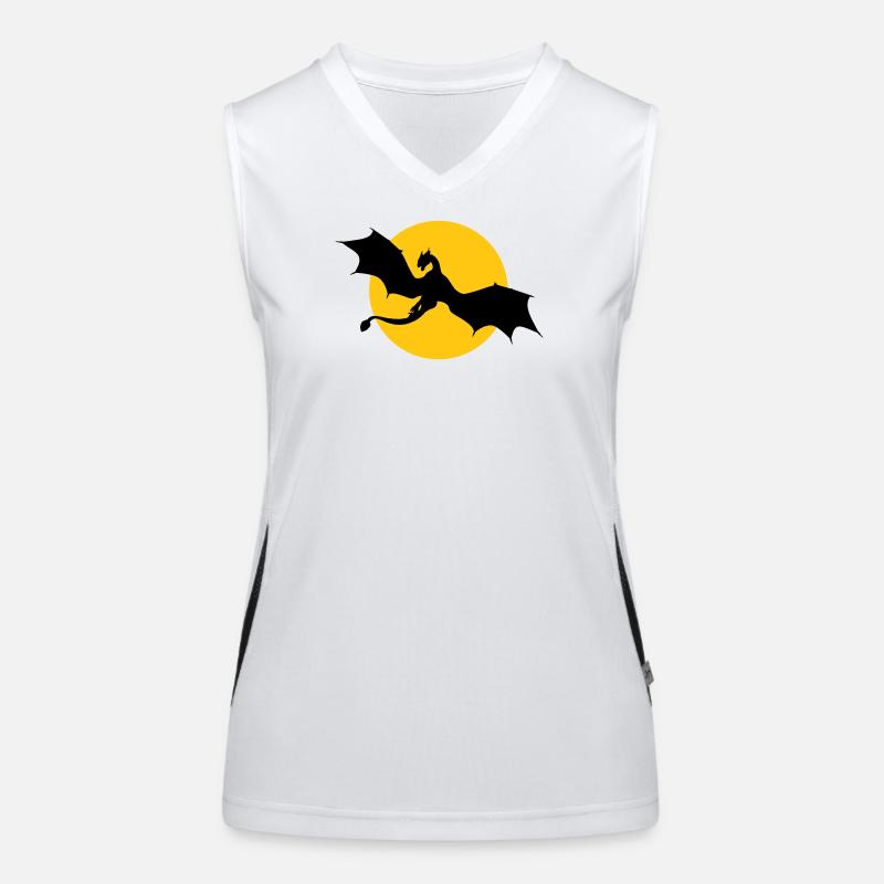 Dragon pour le soleil - changez les couleurs Débardeur respirant contrasté Femme