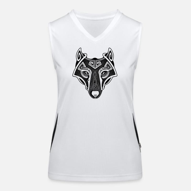 Loup viking Débardeur respirant contrasté Femme