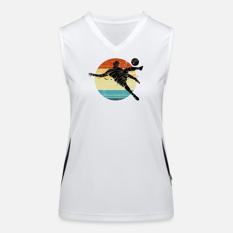 Retro Runner Sunset Circle Women's Functional Contrast Tank Top