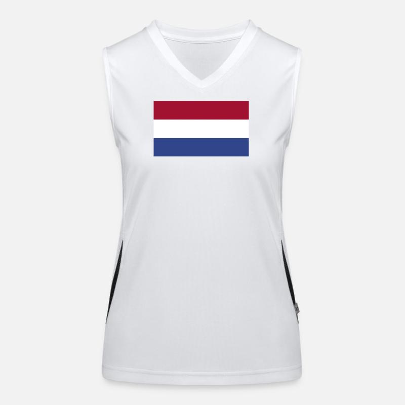 Drapeau national des Pays-Bas Débardeur respirant contrasté Femme