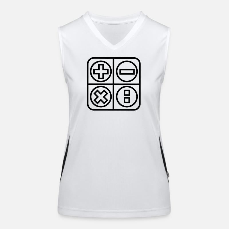 Berechnen Sie das Schattenbild des Logo-Emblems Funktionelles Kontrast-Tank Top für Frauen