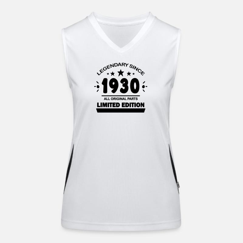 1930 - Né en 1930 Débardeur respirant contrasté Femme