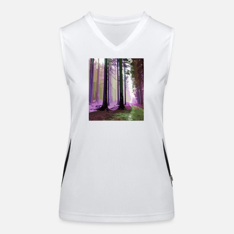 Haunted Cloud Forest Women's Functional Contrast Tank Top
