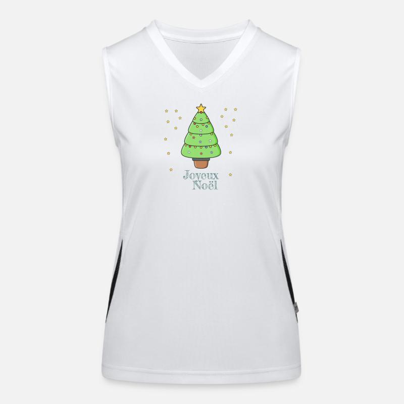 Joyeux Noël Débardeur respirant contrasté Femme