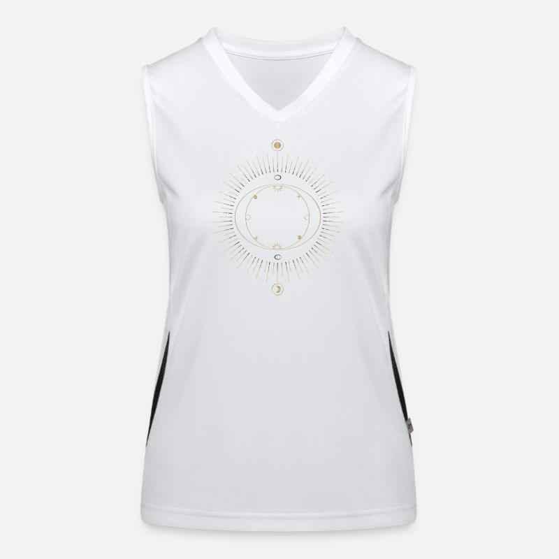 Sun Ring Circuit Design Women's Functional Contrast Tank Top